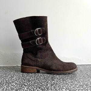 J. Jill Brown Suede Ankle Boots Size 8